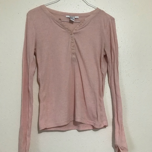 Forever 21 Tops - Forever21 light pink henley top